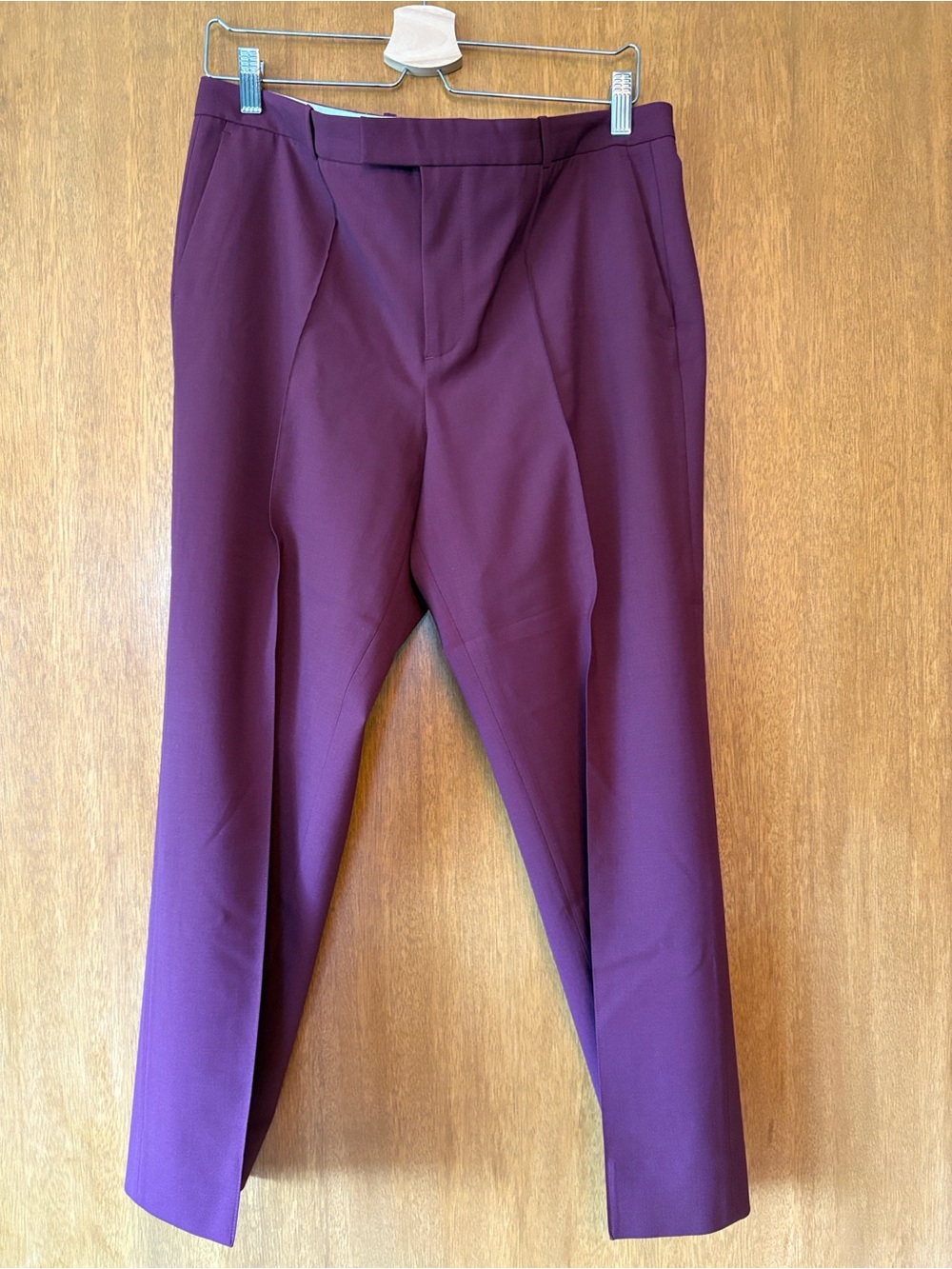 J.Crew Tollegno 1900 wool eaton boy pants, burgundy, 12